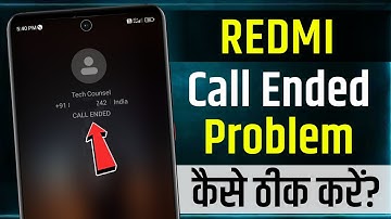 Call Ended Problem Solve In Redmi Phones | redmi call ended problem | solve call ended problem redmi