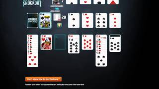 Solitaire Knockout - Facebook Gameplay