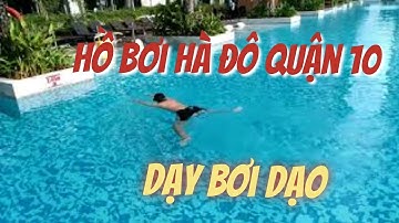 Một buổi dạy bơi ếch ở hồ bơi Hà Đô quận 10