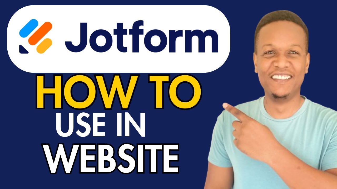 How To Use Jotform In Website - YouTube