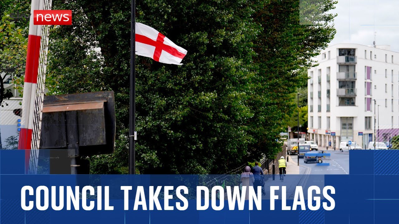 Row over flags removal in Birmingham and London