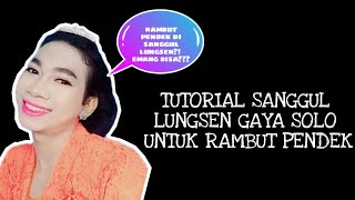 SANGGUL JAWA(SOLO)/SANGGUL BANGUN TULAK/SANGGUL LUNGSEN TANPA SASAK UNTUK RAMBUT PENDEK. BISA⁉️