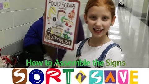 How to Assemble SORT2SAVE Cafeteria Signs (SORT2SAVE Kit)