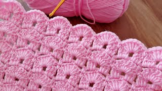 This Super Easy Crochet Baby Blanket Pattern is Adorable!  Crochet Stitch Perfect for Beginners