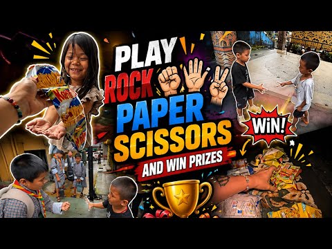 Play rock paper scissor and win prize…game with kids in Phuentsholing