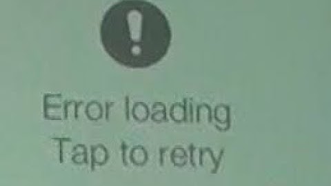 Error while loading tap to retry youtube iPad | youtube not working on iPhone