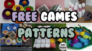 10 FREE Crochet Games Patterns | FREE Patterns Friyay!