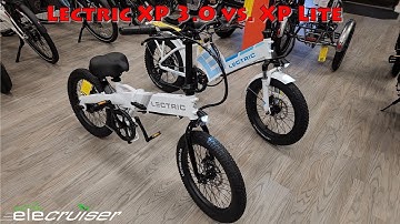 Lectric eBikes XP 3.0 XP Lite Side-By-Side Comparison by Elecruiser Electric Bikes in Boca