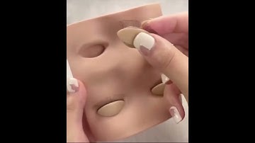 GAlash Lashes Training Mannequin $6.90 #lashtech #lashtraining #volumelashes #lashboss #premadefans