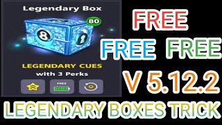 WOW?? Free Legendary Boxes In 8 Ball Pool Latest Version 5.12.2  How To Get Free Legendary Boxes