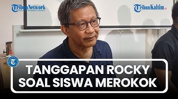 Tanggapan Rocky Gerung Soal Murid SMAN 1 Cimarga yand Ditampar karena Merokok