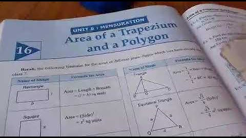 Std Vlll, Maths, Chapter 16( Area of a Trapezium and a Polygon ), part 1