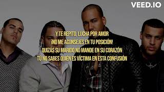 Video thumbnail of "Don Omar & Aventura - ELLA Y YO (LETRA) ~ Salí con tu mujer"