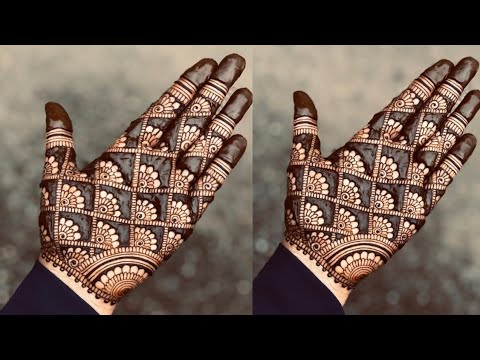 Full Hand Arabic Mehndi Design || Easy Simple Mehndi Design For Front ...