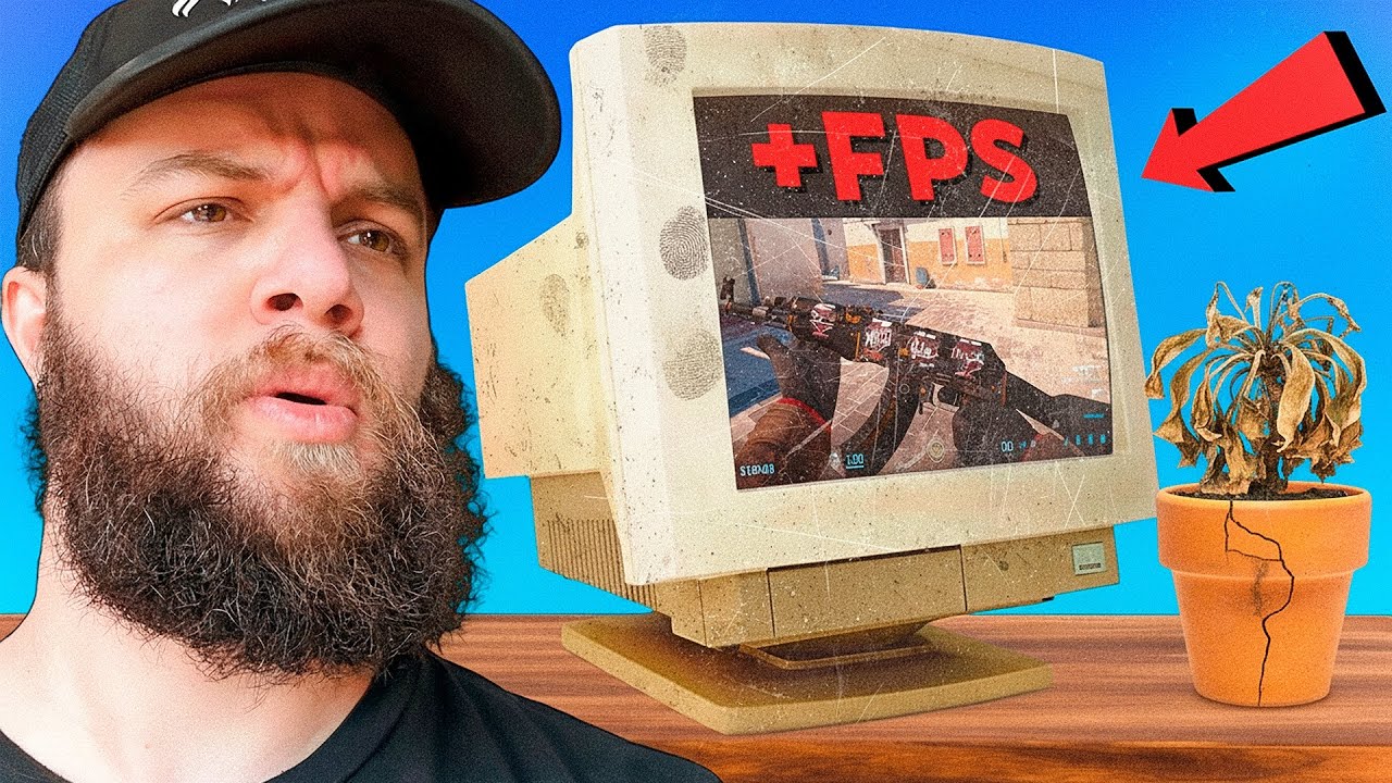 OPTIMIZO una PC MALÍSIMA para tener MÁS FPS ¿que tanto mejora? (mucho)