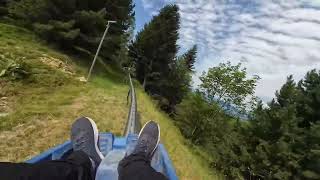 Luge Coaster (luge sur rail 4 saisons) - Luge Park chamrousse, France Onride POV