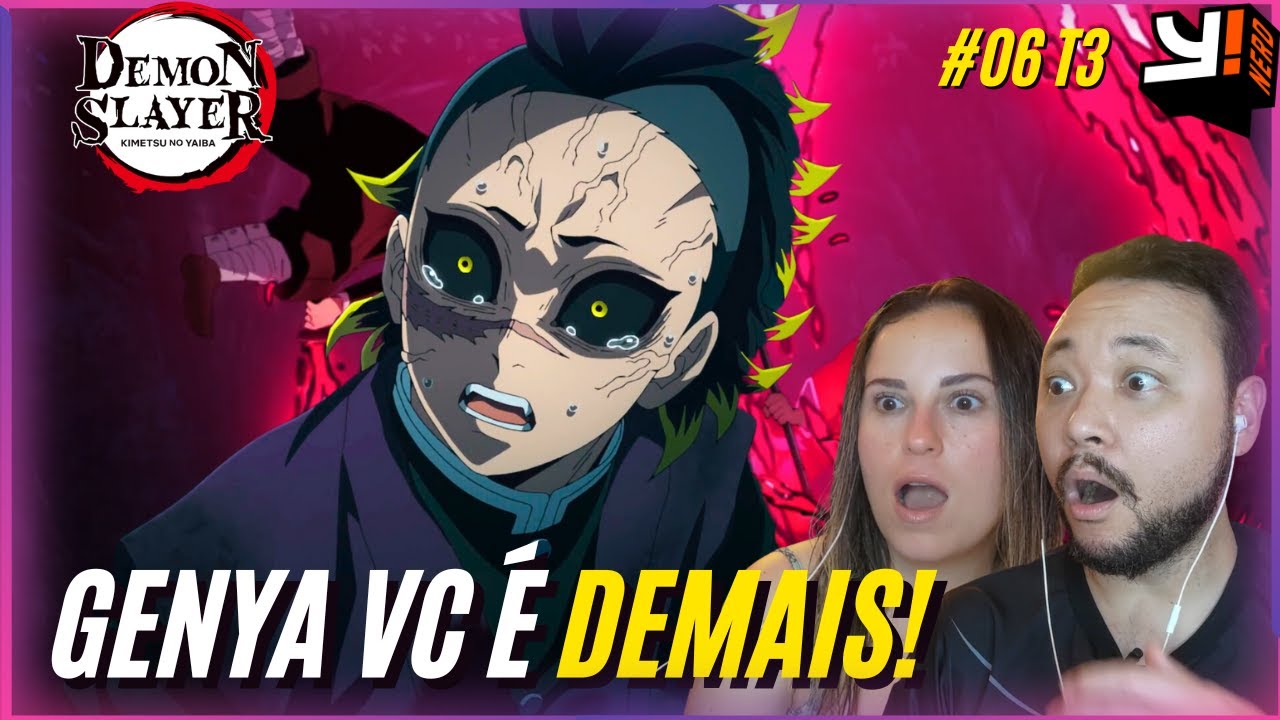 GENYA E NEZUKO MITANDO! - React Demon Slayer EP 4 temporada 3