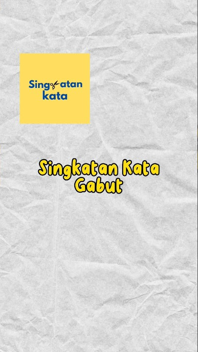 Singkatan kata Gabut #singkatankata #singkatan #gabut #singkatangabut