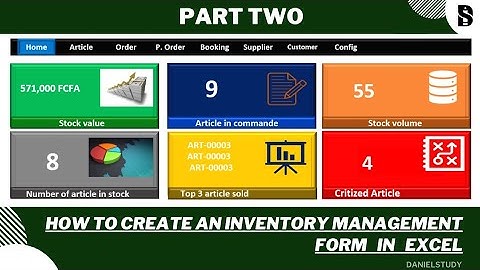EXCEL INVENTORY MANAGEMENT  PART TWO