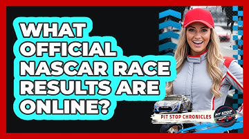 What Official NASCAR Race Results Are Online?