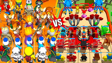 Rainbow Piggy End Chapter Vs Merge Master Monster Train ⭐ Merge Simulator Battles