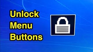 How to unlock display menu buttons on Dell Wyse AIO VDI thin client computer.