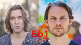 Low Note Bass Battle: Eb1 (Geoff vs Tim)