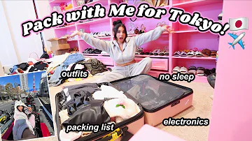 PACK WITH ME FOR TOKYO ✈️ | all nighter, packing & travel essentials