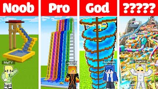 TÔ GÀ THỬ THÁCH 24H XÂY CÔNG VIÊN NƯỚC KHỔNG LỒ TỪ NOOB TỚI ???? TRONG MINECRAFT*TÔ GÀ XÂY CẦU TRƯỢT