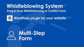 Multi step form - Whistleblowing and contact Form WordPress Plugin