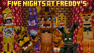 THIS MINECRAFT FNAF ADDON HAS ALMOST EVERYONE! (FNAF Golden Era Mod Showcase)