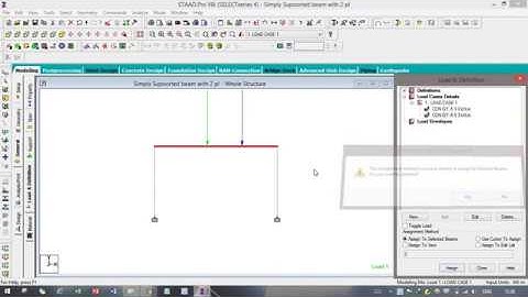 How to apply Two Point Load On a beam in Staadpro?