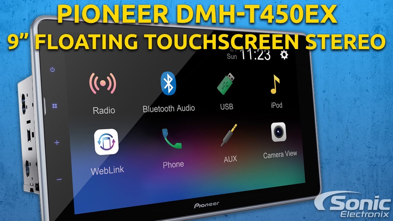 Pioneer DMH-T450EX - 9 Double-DIN Floating Screen Digital