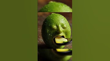 A Green Lemon 🍋Eating a lemon bite 🥰|| Satisfying ASMR #ai #asmr #aiasmr #shorts #viralvideos