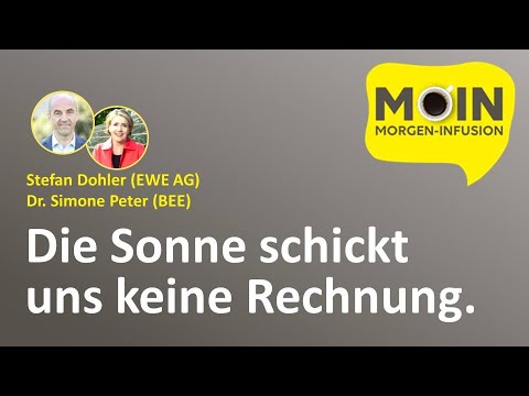 MOIN EWE WebTalk mit Dr. Simone Peter (BEE) und Stefan Dohler (EWE)