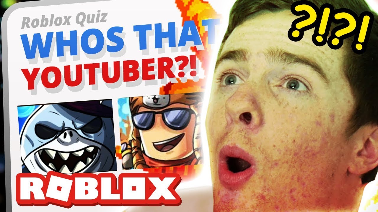 Guess That Robox Youtuber Roblox Quiz Youtube - roblox youtubers quiz