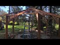 Building the Firepit Gazebo on our beautiful property in Washington