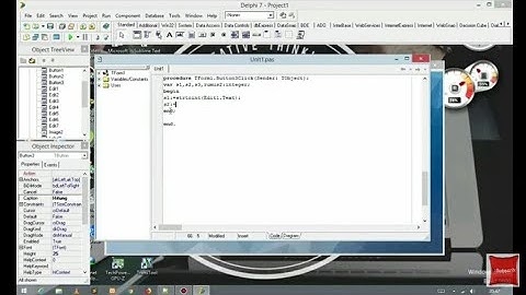 Tutorial Membuat Program Mencari Luas & Keliling Segitiga Dengan Menggunakan Aplikasi Delphi 7