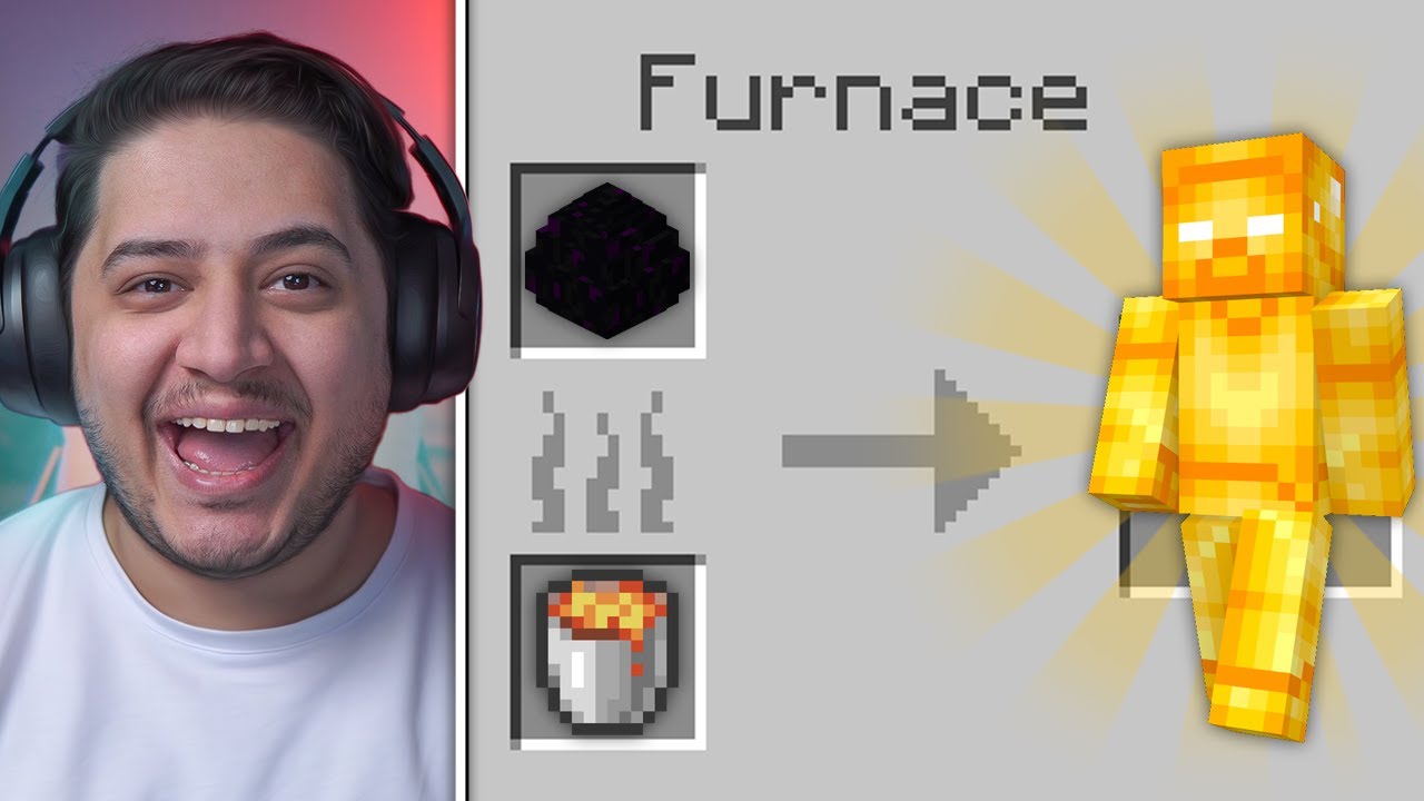 ماين كرافت ولكن اقدر اطبخ اي شي !🔥😱 | SMELT ANYTHING!