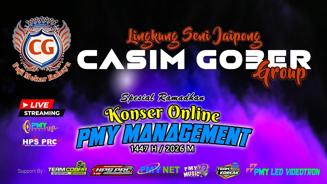 🔴LIVE KONSER ONLINE  - JAIPONG CASIM GROUP | JUM'AT, 06 MARET 2026 | STUDIO PMY AUDIO - PARIGIMULYA