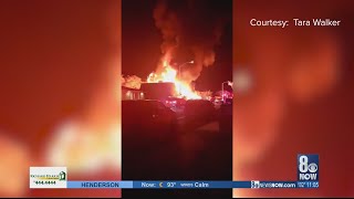 Officials: House fire sends 3 people, including Las Vegas firefighter, to hospital