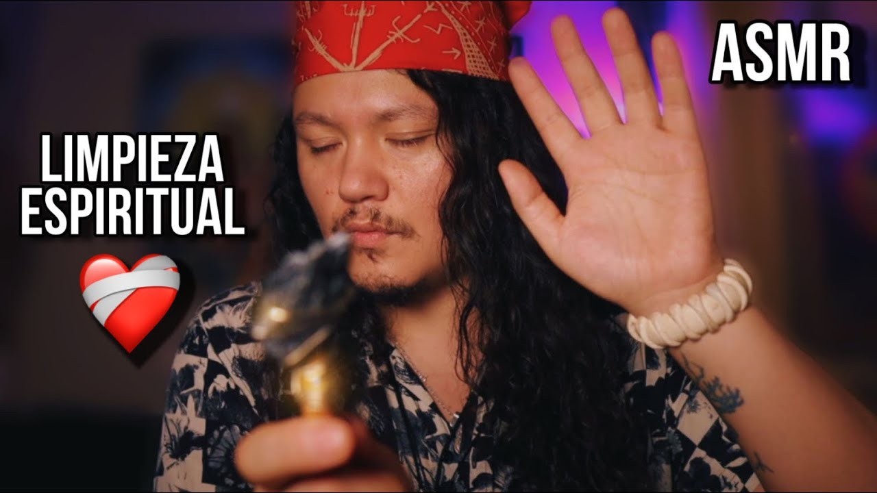ASMR Limpia energética ❤️‍🩹 Libera tus penas, sanación para el corazón