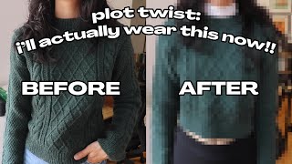 knit flip my moby sweater with me | knit with me vlog 🧶