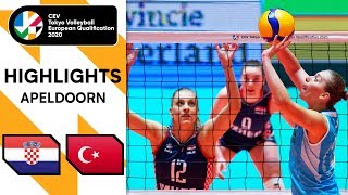 Enjoy the highlights from women's match between croatia and turkey cev
tokyo volleyball qualification 2020 in apeldoorn (ned). #fivbcoqt...