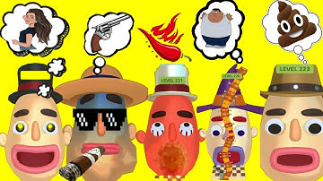 Sandwich Runner #7 | Gameplay | Multiple Levels (IOS, Android) (Poop Eater VS All)