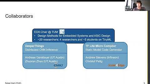 tinyML Talks Local Germany Rafael Stahl: Embedded ML research: Moving NN Inference to the Extreme...