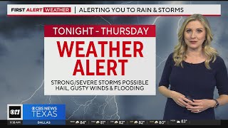 Parts of North Texas under flood watch through Thursday night