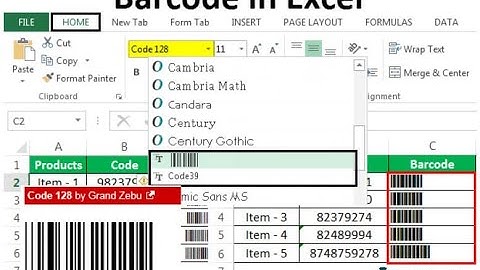 how to create barcode in excel #excel #tips #shortsfeed #youtubeshorts