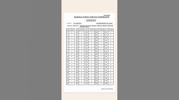 FPSC Answer Key Assistant Education Officer|F4-138/2024|29 December|#shorts