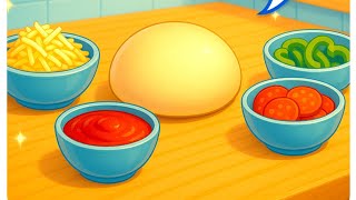 Pizza 🍕 Maker Game ASMR | Kitchen Set Diy Cooking Game | Animated Game | Cartoon #cook #pizza #games screenshot 4